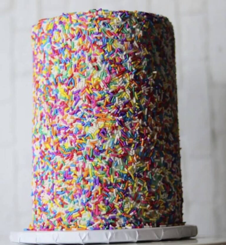 Rainbow Sprinkled Cake
