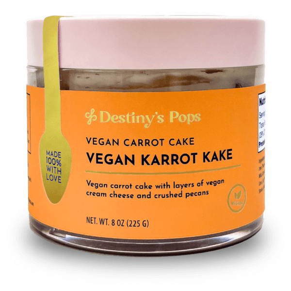vegan carrot cake jar